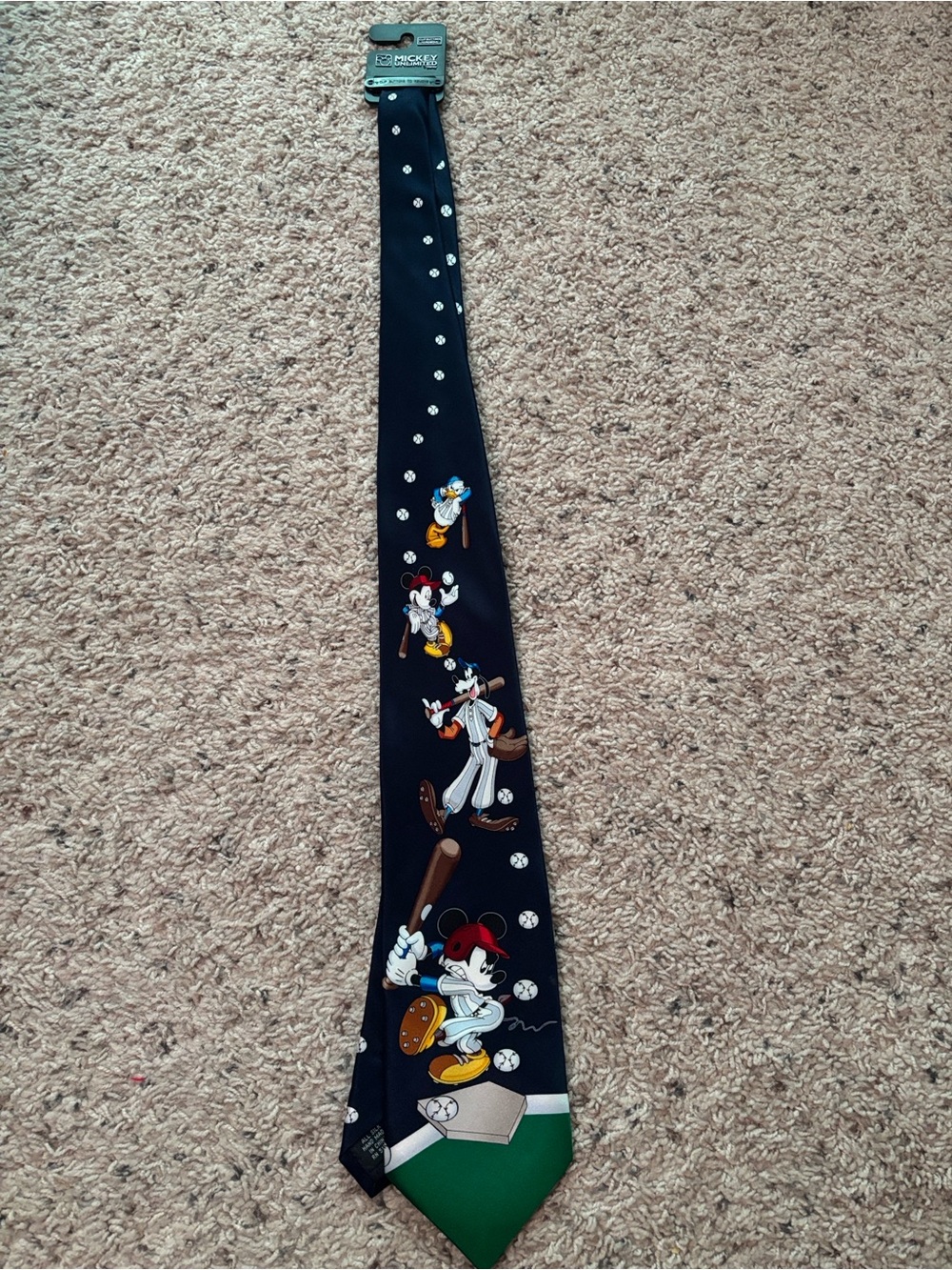 Disney Mickey Unlimited Baseball Tie